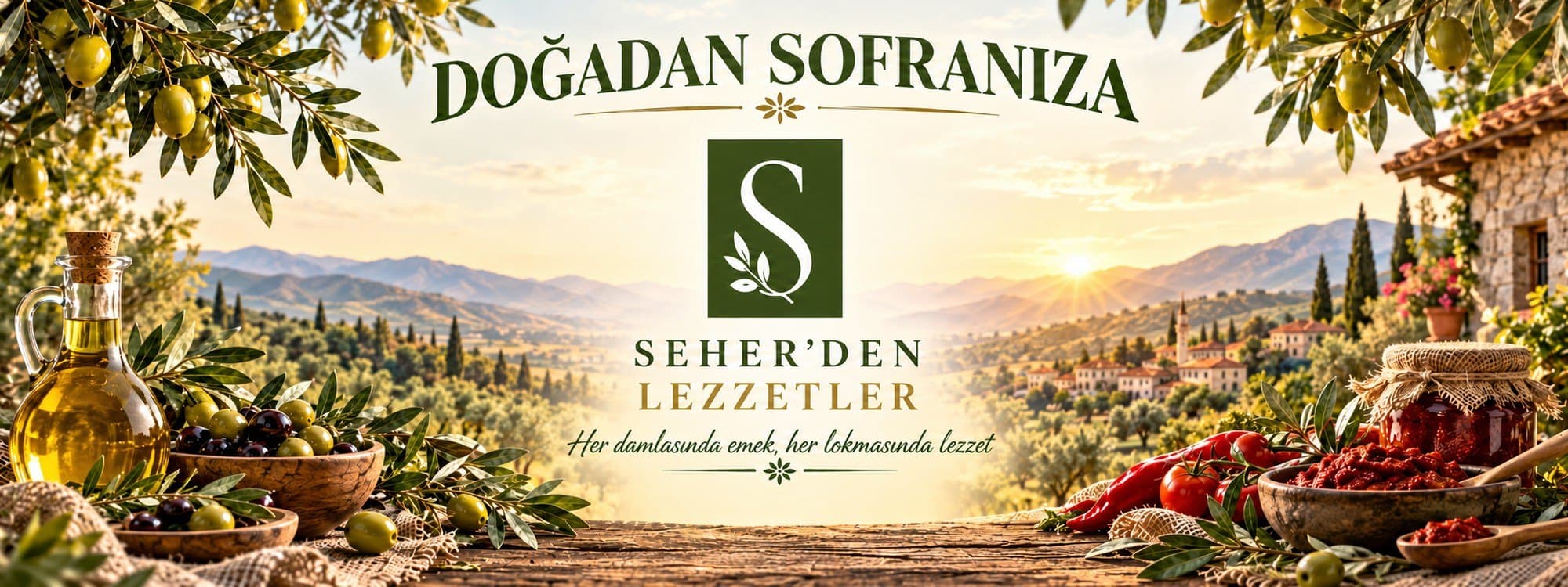 Doğadan sofranıza. Seher'den Lezzetler: her damlasında emek, her lokmasında lezzet.